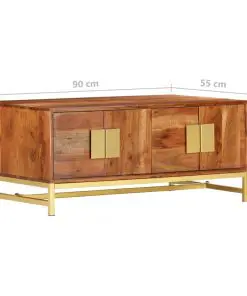 vidaXL Coffee Table 90x55x40 cm Solid Acacia Wood