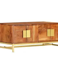 vidaXL Coffee Table 90x55x40 cm Solid Acacia Wood