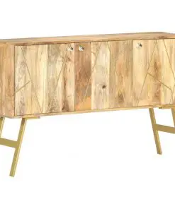 vidaXL Sideboard 118x30x75 cm Solid Mango Wood
