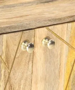 vidaXL Sideboard 118x30x75 cm Solid Mango Wood