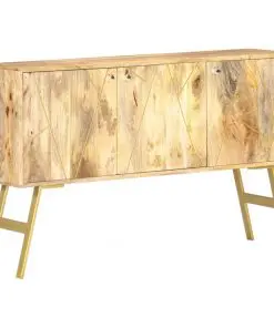 vidaXL Sideboard 118x30x75 cm Solid Mango Wood