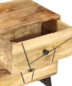 vidaXL Bedside Cabinet 40x30x50 cm Solid Mango Wood