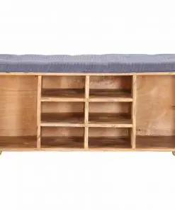 vidaXL Hall Bench 100x35x47 cm Solid Mango Wood