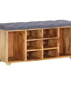 vidaXL Hall Bench 100x35x47 cm Solid Mango Wood