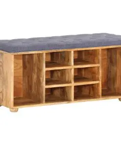 vidaXL Hall Bench 100x35x47 cm Solid Mango Wood