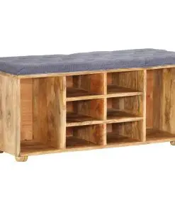 vidaXL Hall Bench 100x35x47 cm Solid Mango Wood