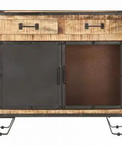 vidaXL Sideboard 80x31x71 cm Solid Rough Mango Wood