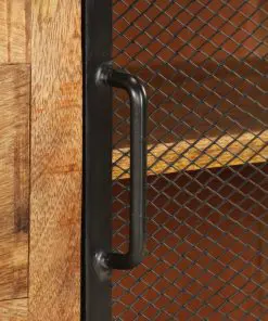 vidaXL Sideboard 100x31x60 cm Solid Rough Mango Wood