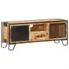 vidaXL TV Cabinet 120x31x46 cm Solid Rough Mango Wood