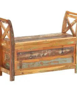 vidaXL Hall Bench 103x33x72 cm Solid Reclaimed Wood