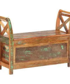 vidaXL Hall Bench 103x33x72 cm Solid Reclaimed Wood