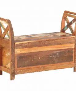 vidaXL Hall Bench 103x33x72 cm Solid Reclaimed Wood