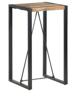 vidaXL Bar Table 60x60x110 cm Solid Reclaimed Wood