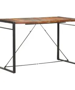 vidaXL Bar Table 180x90x110 cm Solid Reclaimed Wood