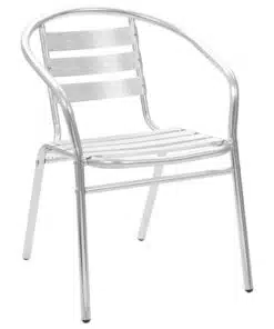 vidaXL Stackable Outdoor Chairs 4 pcs Aluminium