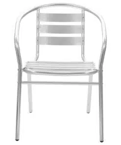 vidaXL Stackable Outdoor Chairs 4 pcs Aluminium