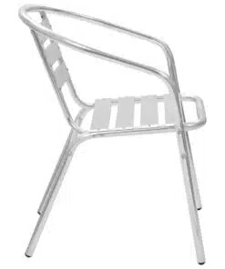 vidaXL Stackable Outdoor Chairs 4 pcs Aluminium