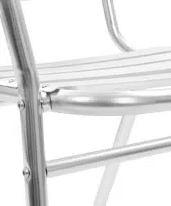 vidaXL Stackable Outdoor Chairs 4 pcs Aluminium