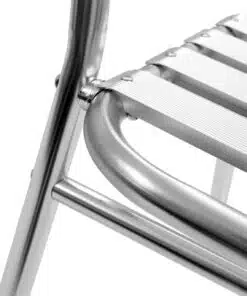 vidaXL Stackable Outdoor Chairs 4 pcs Aluminium