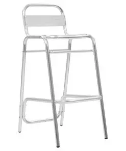 vidaXL Stackable Bar Chairs 2 pcs Aluminium