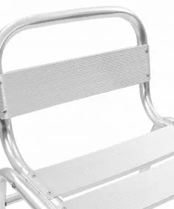 vidaXL Stackable Bar Chairs 2 pcs Aluminium