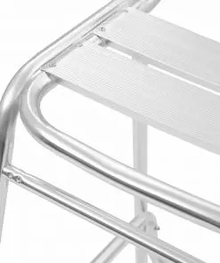 vidaXL Stackable Bar Chairs 2 pcs Aluminium