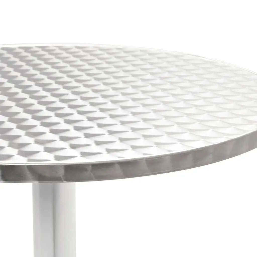 vidaXL Garden Table Silver 60×70 cm Aluminium