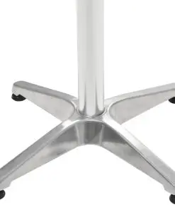 vidaXL Garden Table Silver 60×70 cm Aluminium
