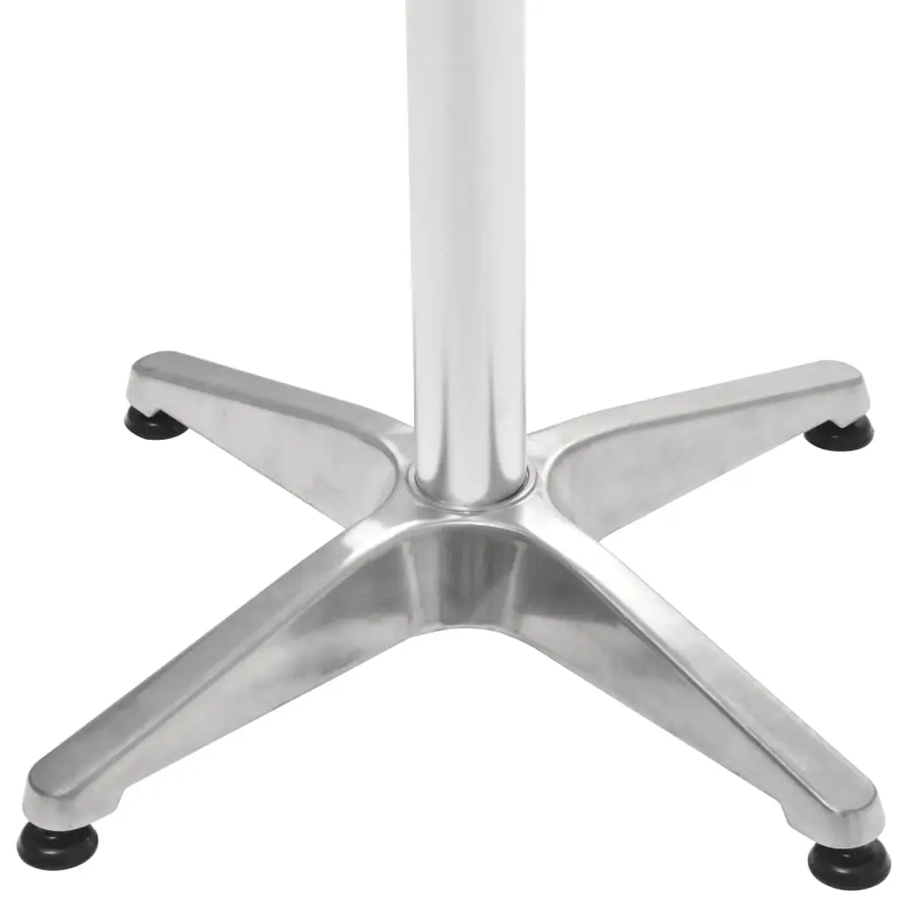vidaXL Garden Table Silver 60×70 cm Aluminium