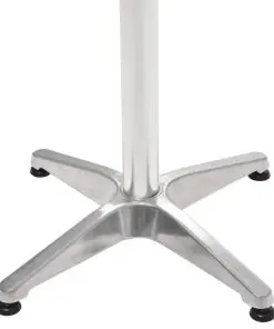 vidaXL Garden Table Silver 60x60x70 cm Aluminium