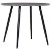 vidaXL Dining Table Concrete and Black 90×73.5 cm MDF vidaXL Dining Table Concrete and Black 90×73.5 cm MDF