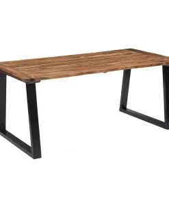 vidaXL Dining Table Solid Acacia Wood 180×90 cm