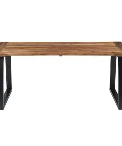 vidaXL Dining Table Solid Acacia Wood 180×90 cm