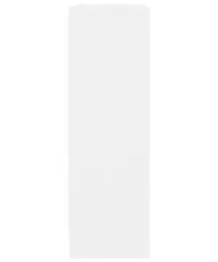 vidaXL Bookshelf White 80x24x75 cm Chipboard