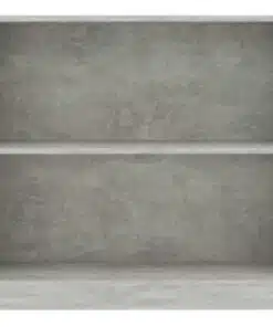 vidaXL Bookshelf Concrete Grey 80x24x75 cm Chipboard