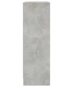 vidaXL Bookshelf Concrete Grey 80x24x75 cm Chipboard
