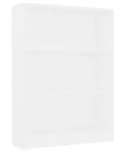 vidaXL Bookshelf White 80x24x108 cm Chipboard