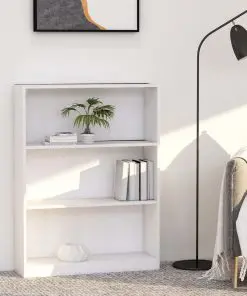 vidaXL Bookshelf White 80x24x108 cm Chipboard