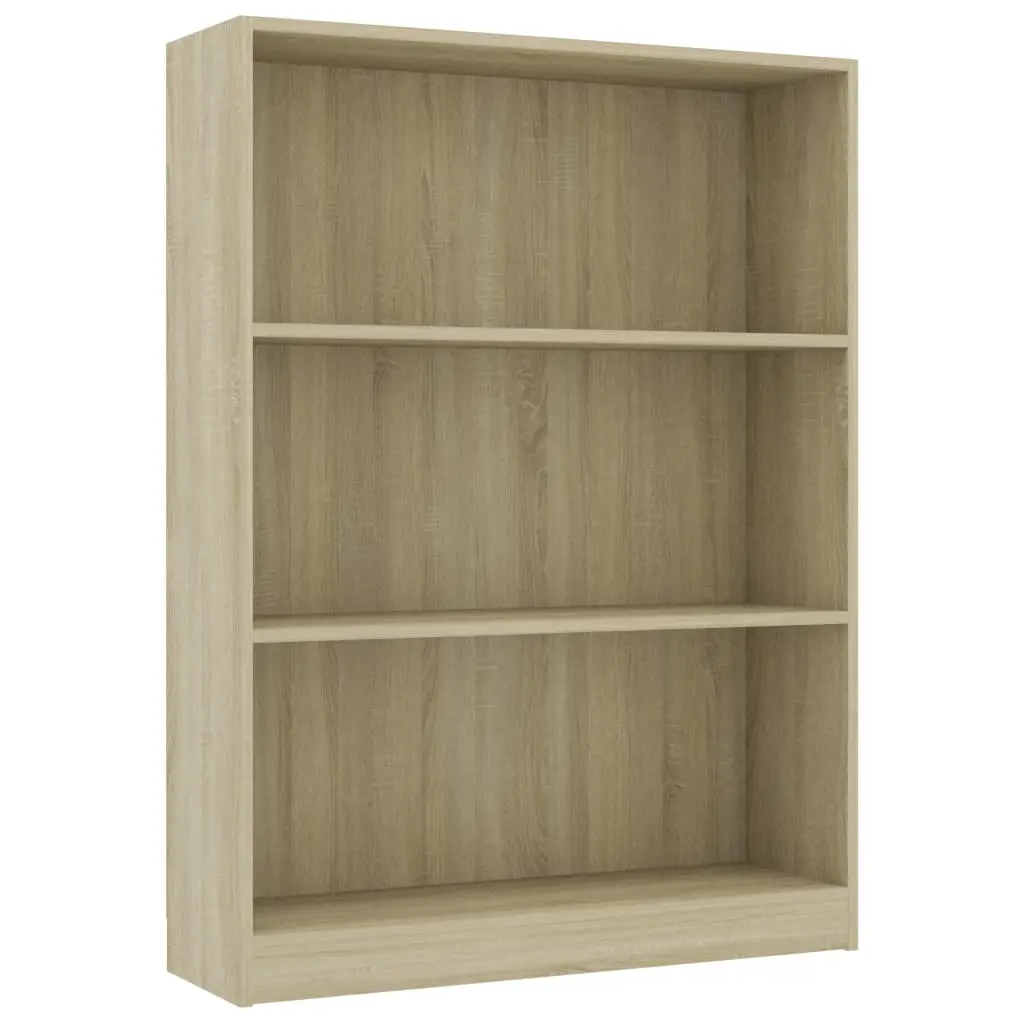 vidaXL Bookshelf Sonoma Oak 80x24x108 cm Chipboard