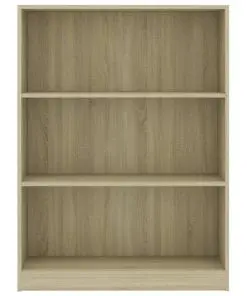 vidaXL Bookshelf Sonoma Oak 80x24x108 cm Chipboard