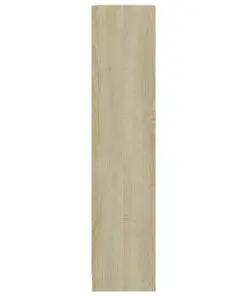 vidaXL Bookshelf Sonoma Oak 80x24x108 cm Chipboard