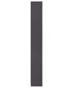 vidaXL 5-Tier Book Cabinet Grey 80x24x175 cm Chipboard