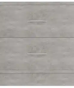 vidaXL Bedside Cabinets 2 pcs Concrete Grey 40x30x40 cm Chipboard