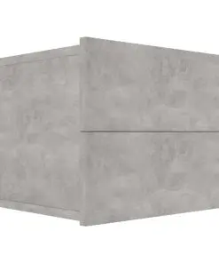 vidaXL Bedside Cabinet Concrete Grey 40x30x30 cm Chipboard