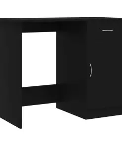 vidaXL Desk Black 100x50x76 cm Chipboard