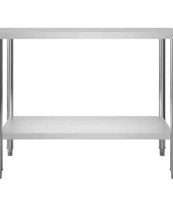 vidaXL Kitchen Work Table 120x60x85 cm Stainless Steel