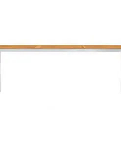 vidaXL Garden Dining Table 200x100x75 cm Solid Acacia Wood and Stainless Steel