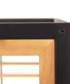 vidaXL Garden Bench with Cushions 136 cm Solid Acacia Wood Dark Grey