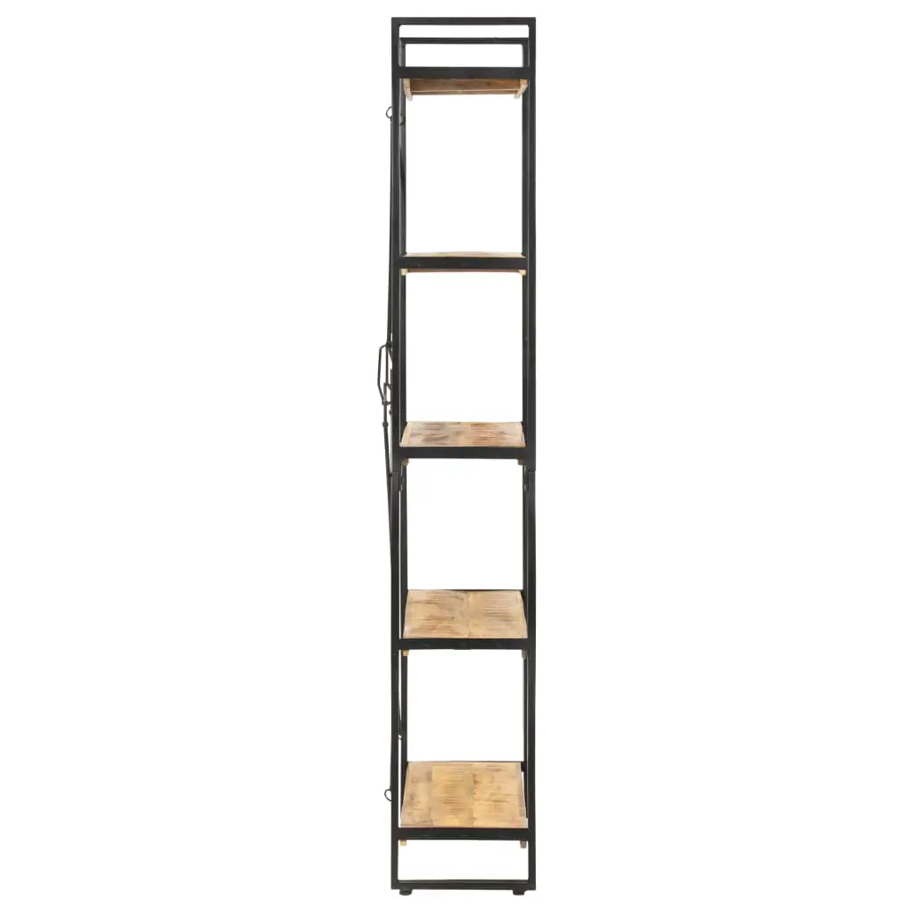 vidaXL 5-Tier Bookcase 140x30x180 cm Solid Mango Wood