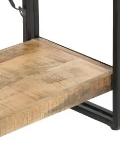 vidaXL 5-Tier Bookcase 140x30x180 cm Solid Mango Wood